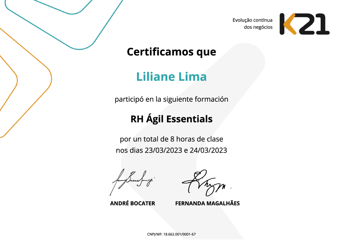 Certificado K21